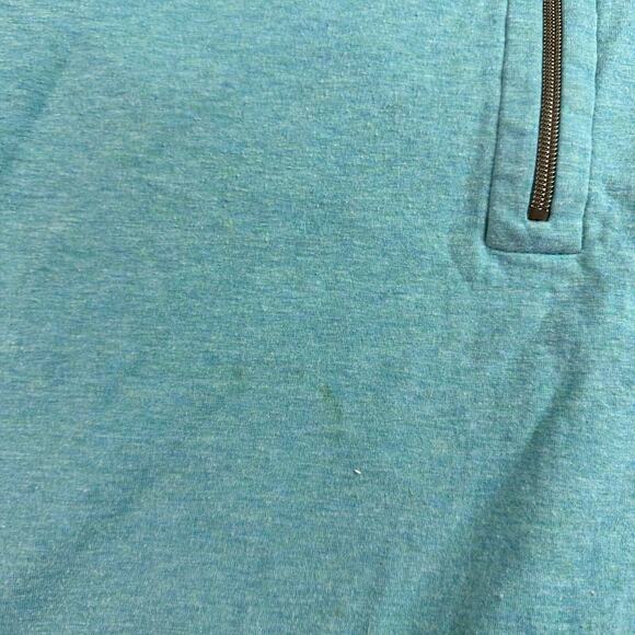 Tommy Bahama Reversible Sweater Mens M Blue Beige 1/4 Zip Cotton Casual READ - Picture 4 of 16